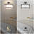 3-Light Flush Mount Ceiling Light Drum Fixture with Fabric Shade for Living Room Bedroom
