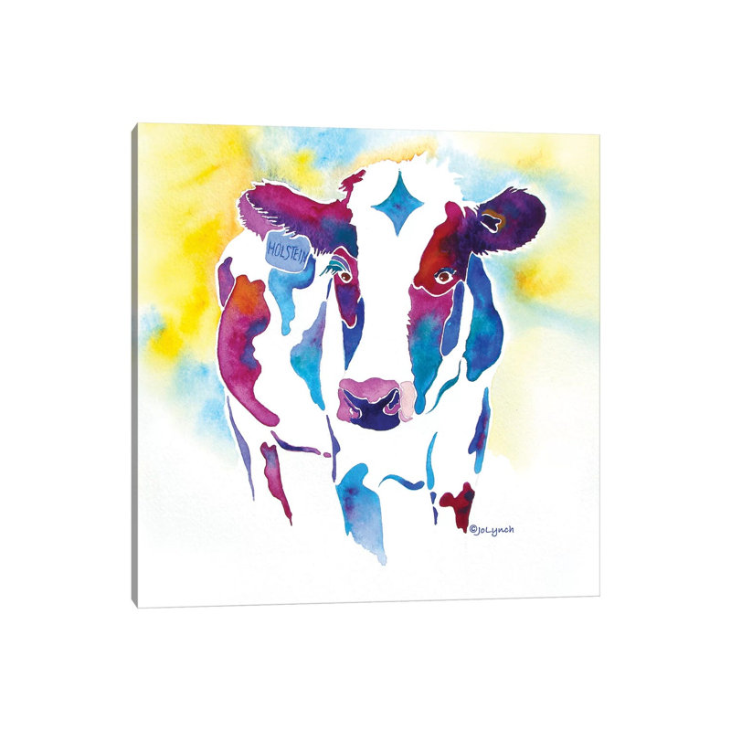 Cow Holstein Farm by Jo Lynch - Wrapped Canvas Gallery-Wrapped Canvas Giclée