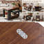 Table basse moderne pliable 27,6 po avec rangement, roulettes, noir / noyer-631392931