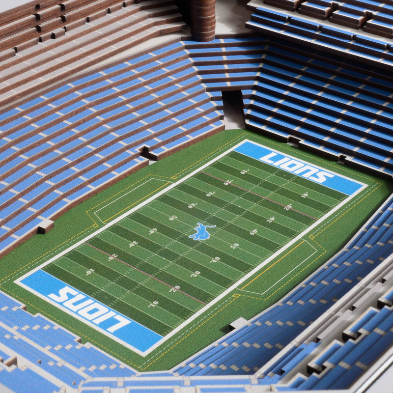Décoration murale 25 couches NCAA, Lions de Detroit