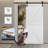 MDF Barn Door Easy Assembly -Solid Slab Covered with Water-Proof PVC Surface with Hardware Kit-92412983-104714684