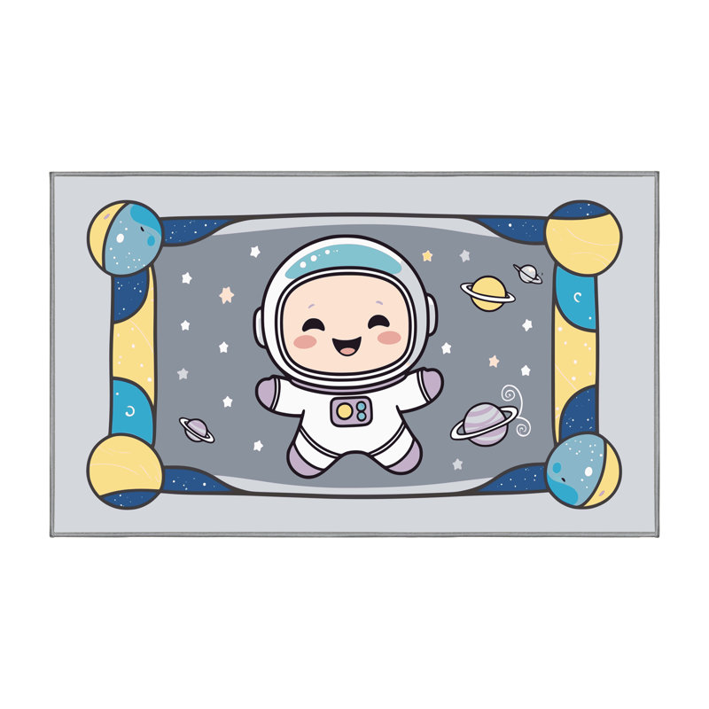 Tapis pour enfant Zoomie, Rectangle 6 pi x 9 pi