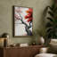 Crimson Tree in Mist Japandi 1 Piece Wrapped Canvas Wall Art-501913550-501913561