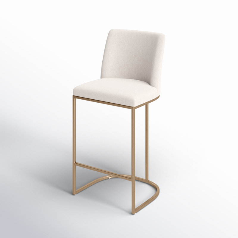 Rayla Upholstered Stool with Metal Frame