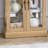 Oak Lighted Showcase For Keepsakes Cabinet With Quiet Closure -