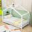 Twin Size House Platform Bed With Headboard And Slats-1754886611