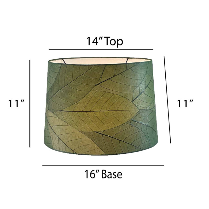 Abat-jour tambour conique 16 pouces Eangee, Vert