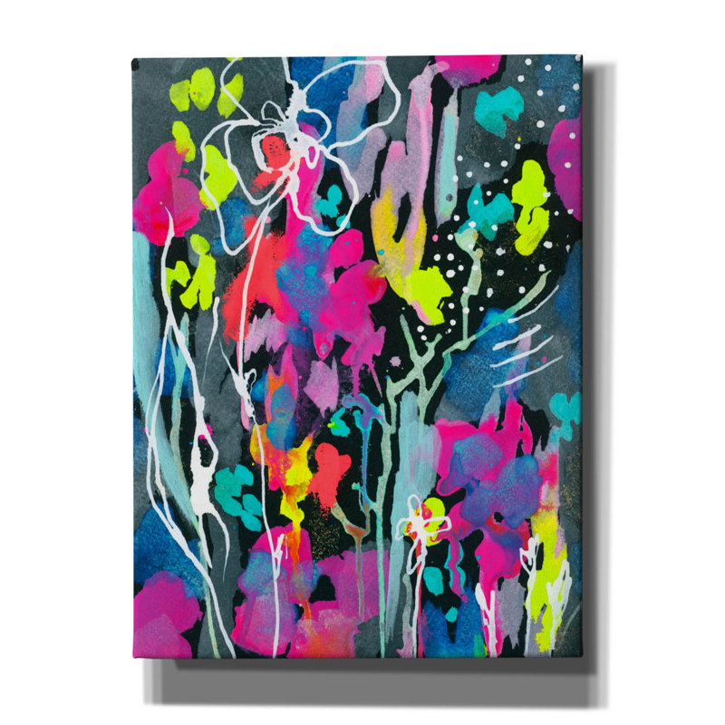 'Night Flowers' by Wyanne, Canvas Wall Art, 12"x16", 16" H x 12" W x 0.75" D