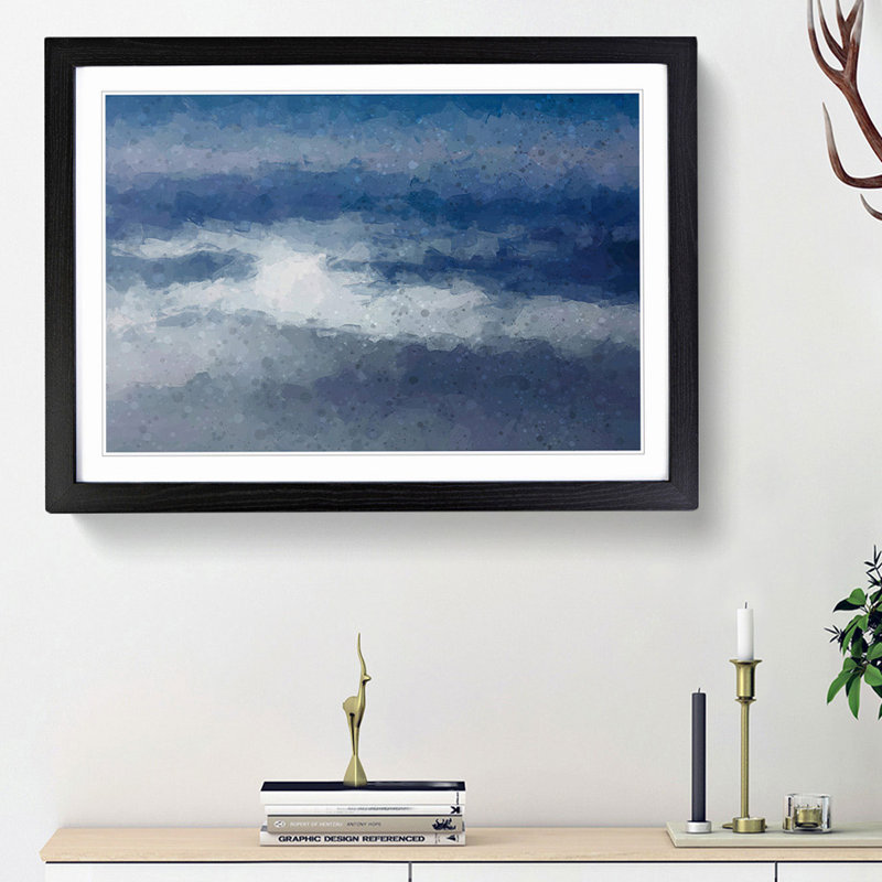 Mist of Time - Picture Frame Graphic Art Print, Black Framed, 36cm H x 48cm W x 2cm D