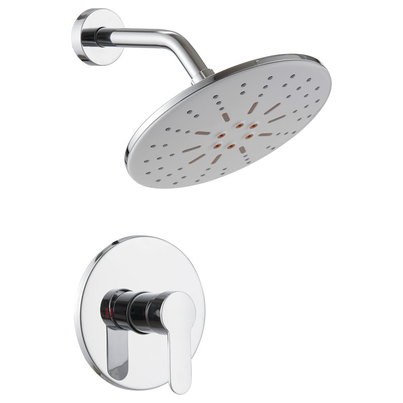 Volume Control Shower Faucet with Rough in-Valve, Chrome