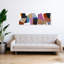 «Geometric Color Blocks», art mural abstrait coloré et audacieux-1160848440