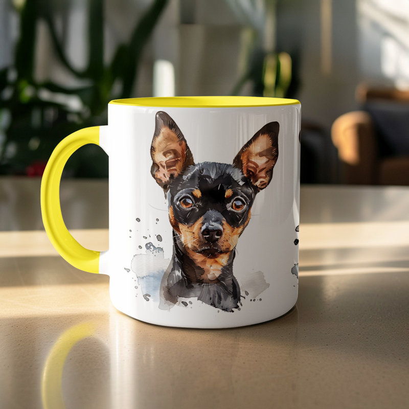 Mug, 2, Yellow
