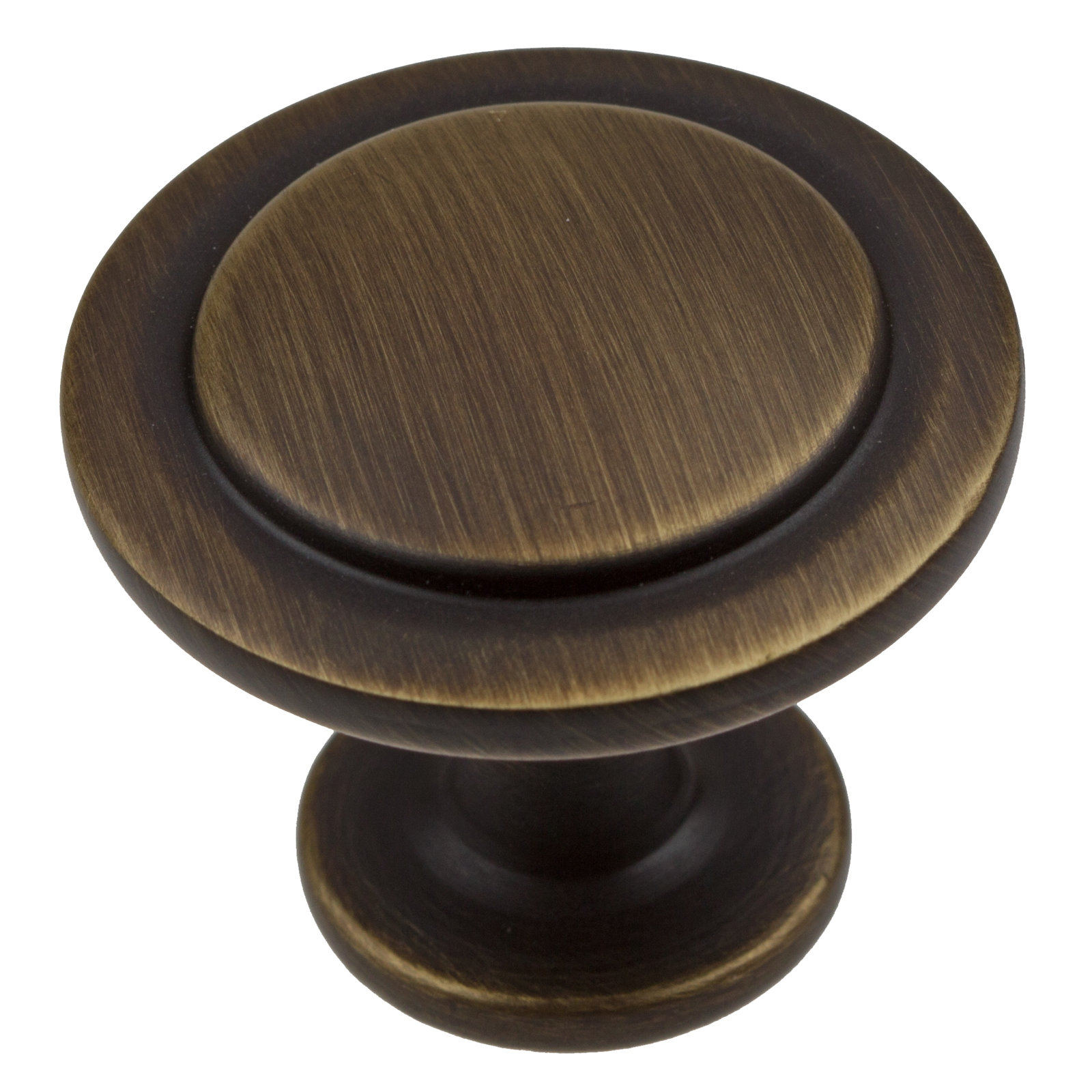 1 1/4" Diameter Mushroom Knob Multipack, Antique Brass
