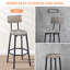 Grey Bar Table With 4 Stools, Thickened Steel Frame, Pu Soft Seat And Stool . 48.42''l X 23.55''w 35.89''h. Robust Construction, Upholstered Seats Backrests For Relaxed Seating