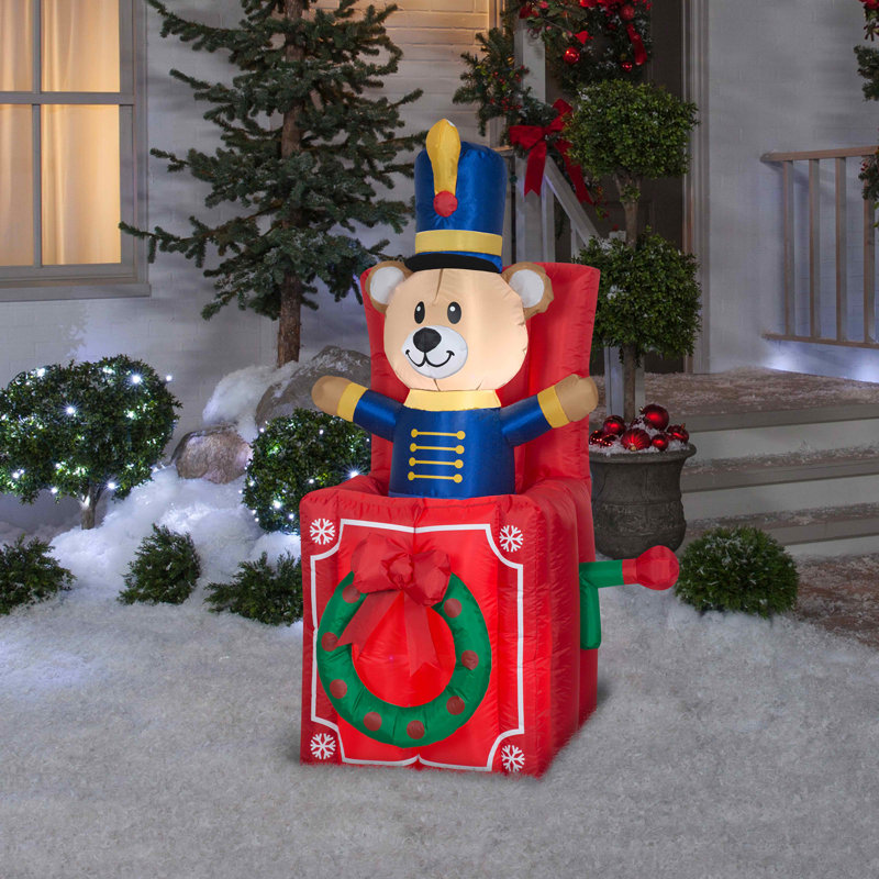Jack-in-the-box gonflable 5 pi The Holiday Aisle®