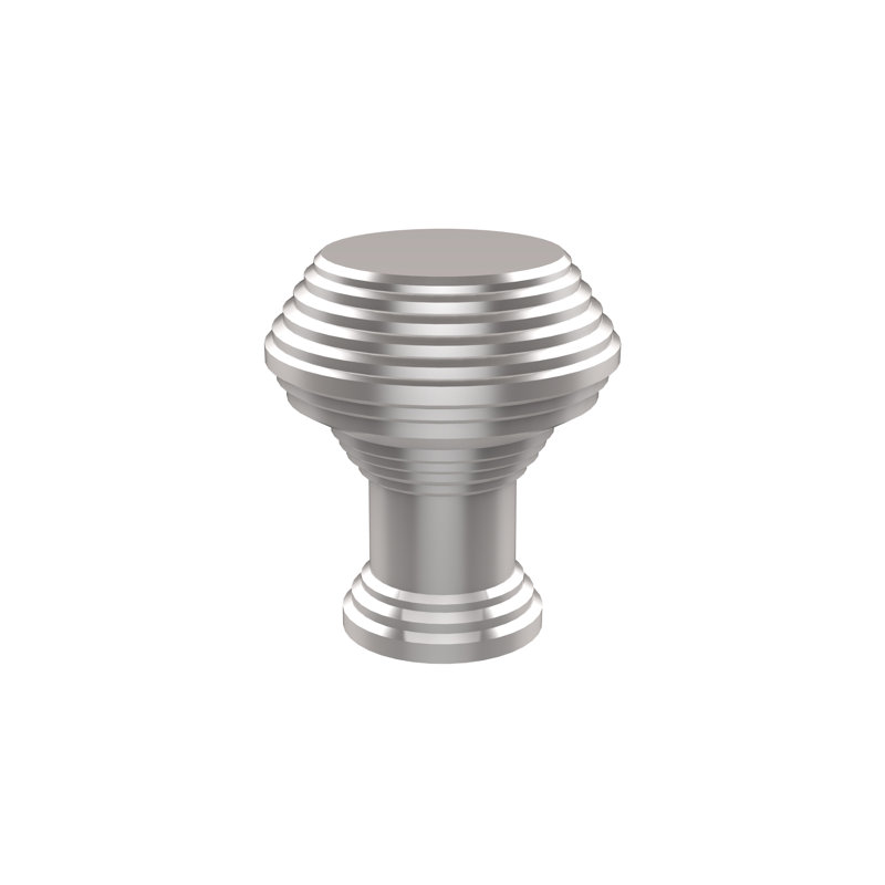 Poignée ronde Gober, Chrome satiné