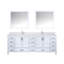 Ensemble de meuble-lavabo double, ensemble de robinet et miroirs 34 po l 84 po x P 22 po Jacques-113025137-66637749