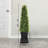 4ft Boxwood Outdoor Topiary Set of 2, Tall Porch Trees, All-Year Green Fake Plant Topiary Trees Artificial Outdoor with Sturdy Pot for Porch Indoor (Square)