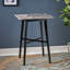 Table de salle à manger à hauteur de bar moderne 42 po, pieds en bois d'hévéa et plateau en stratifié-129856488-129856487