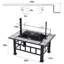 Foyer au bois en acier avec barbecue Atheer H 18 po x l 37 po