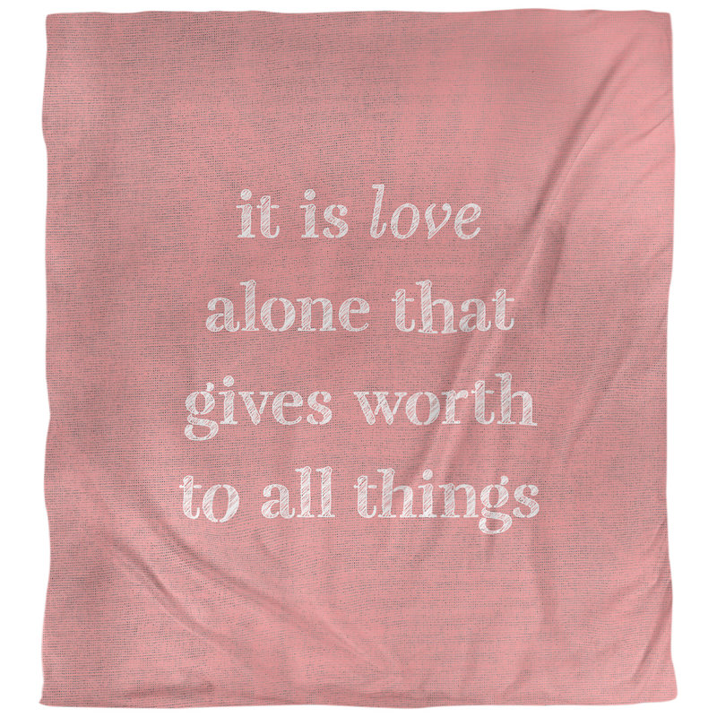 Housse de couette à simple citation inspiration love, Housse de couette pour grand lit, Rouge / blanc