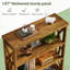 Bibliothèque classique en bois avec tablettes élégantes, conception autoportante robuste pour la maison et le bureau