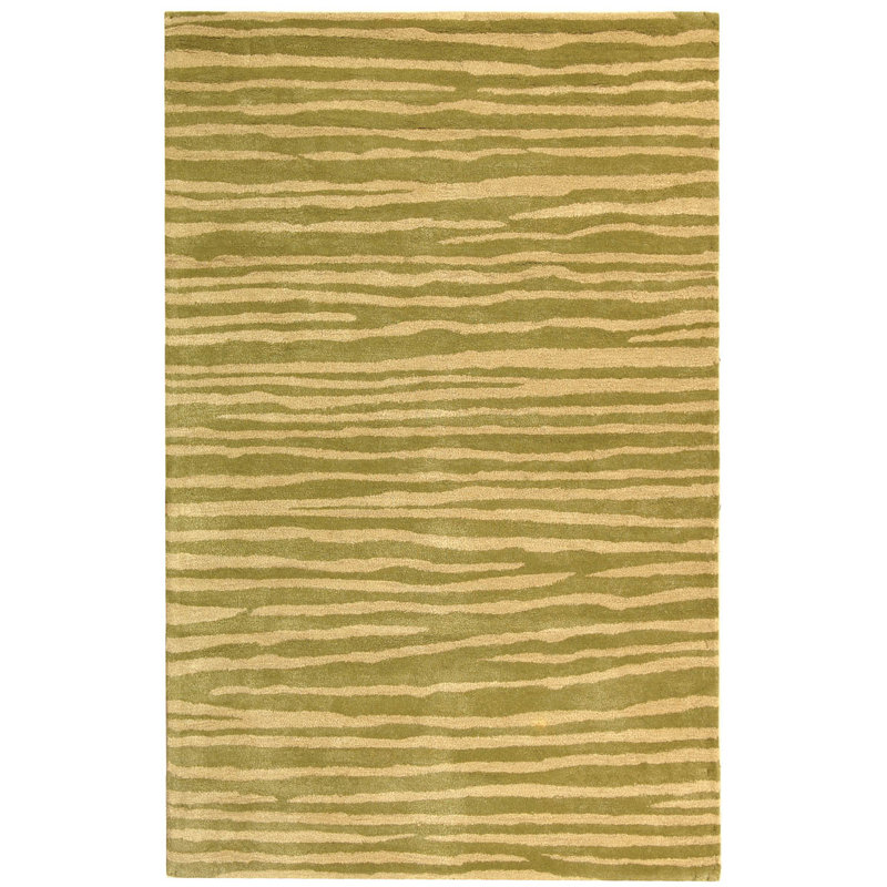 Simryn Hand Tufted Wool Pile Rug, Rectangle 3'6" x 5'6"