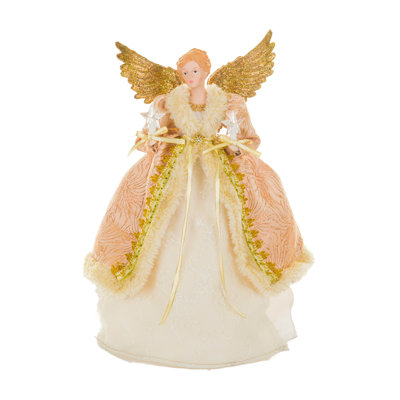 15'' Handmade Fabric Religious & Spiritual Lighted Tree Topper