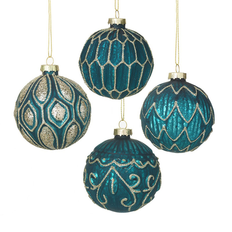 9cm Glass Bauble