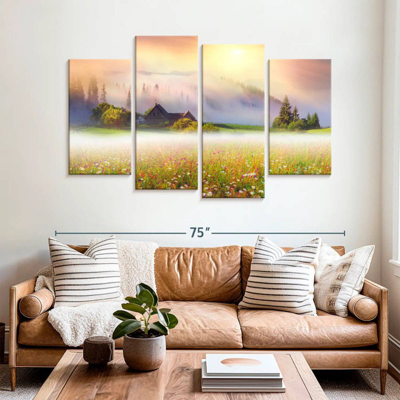 Alvord Ukraine Flower Field, 42" H x 68" W