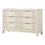 Commode 6 tiroirs Dalontae Groseiller