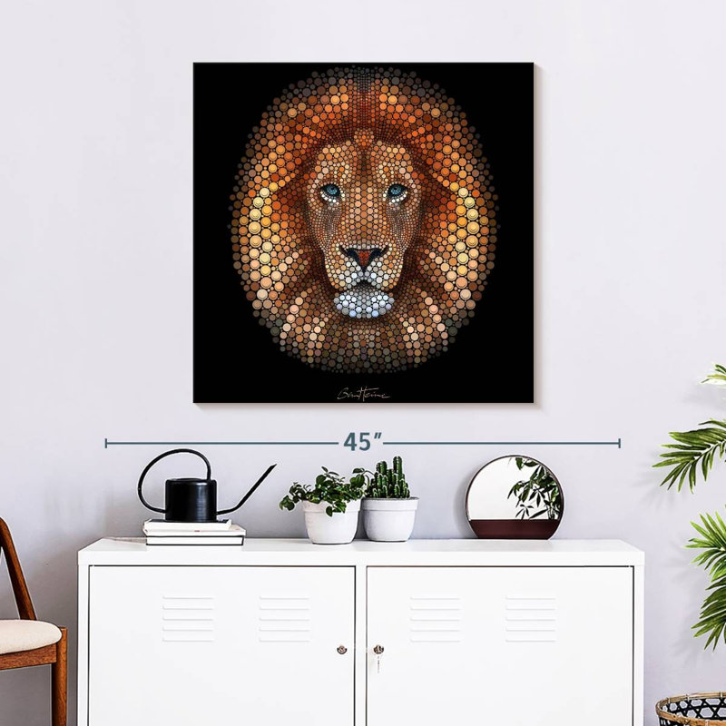 Brampt Digital Lion, 30" H x 30" W