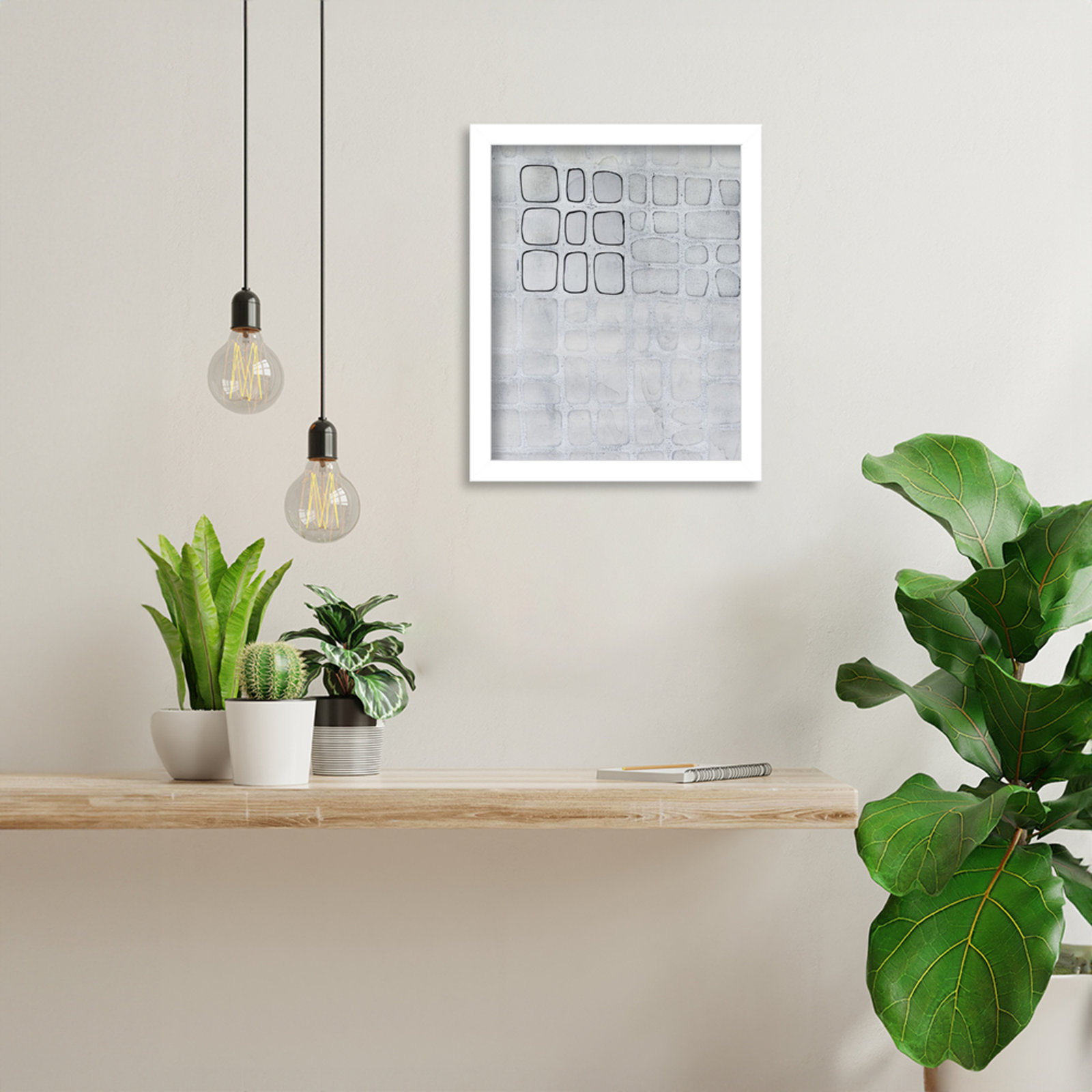 Lumen Colour I Print by Vanna Lam, 13" H x 11" W, White