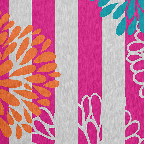 Chenille Floral Indoor Rug