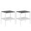 Coffee Table And End Tables Set Of 3, Tempered Glass Table With MDF Layer, Modern Tables For Living Room-1532948452