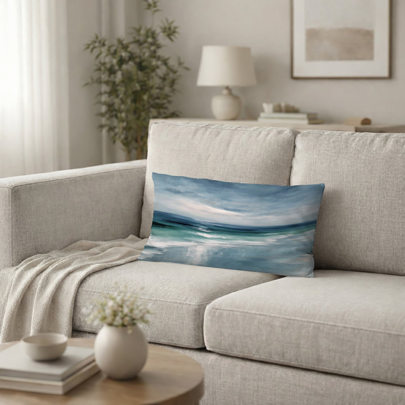 Coussin décoratif Coastal Waves, H 12 po x l 20 po