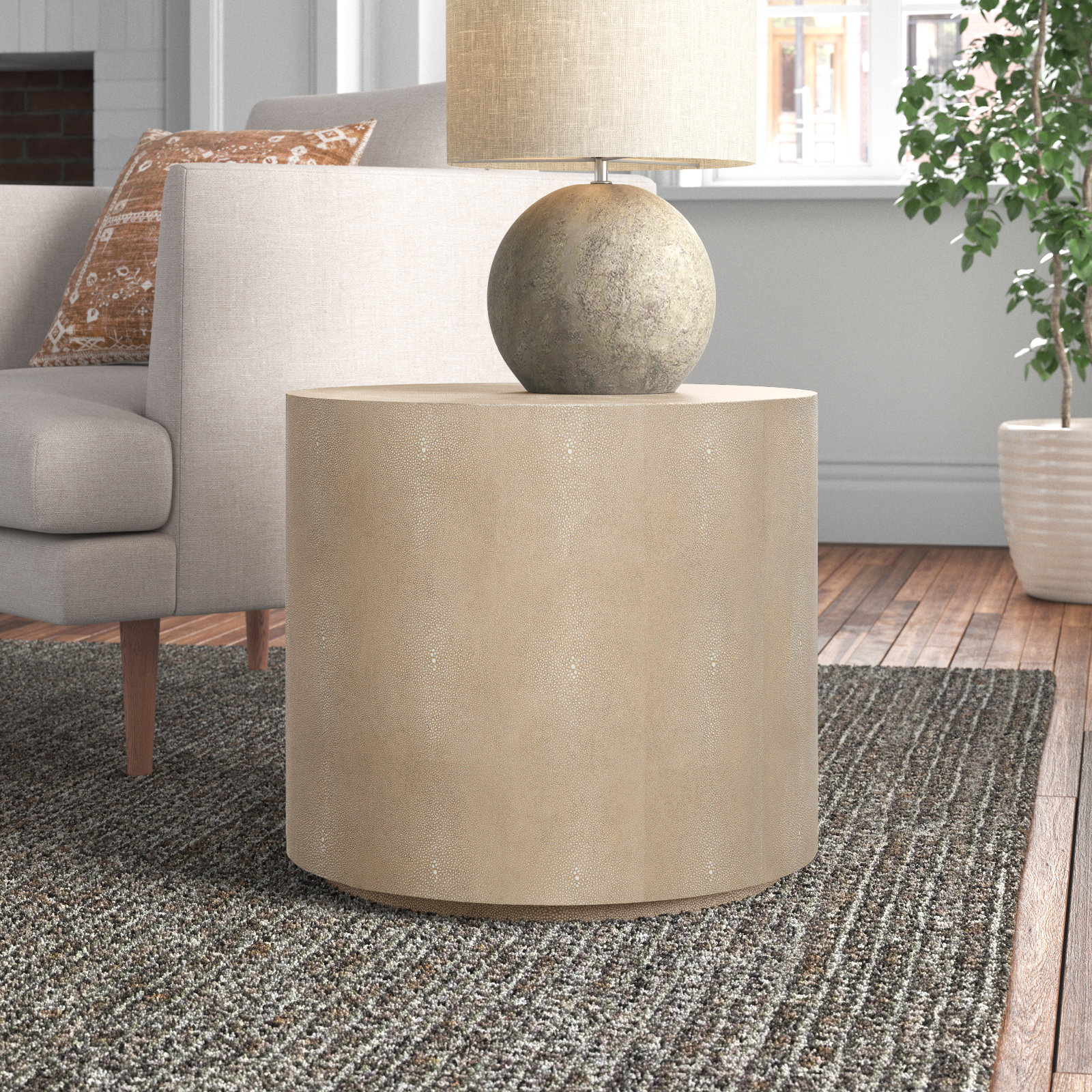Medici End Table, Natural