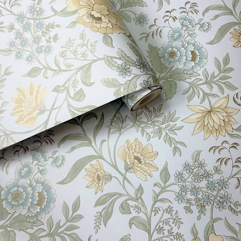 10.05m X 53cm Matte Metallic Wallpaper Roll, Blue
