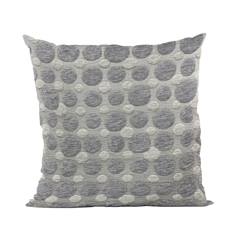 Coussin Plutus Majestic Orb, Pois gris, H 12 po x l 20 po, Rectangulaire