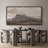 Rustic Mountain Landscape Large Framed Canvas Print Wall Art, Traditional Lodge Decor-115271131-115271130