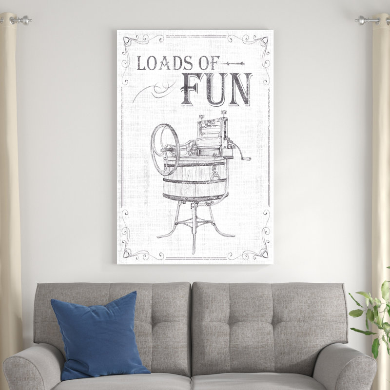 " Laundry Today IV ", 48" H x 32" W x 1.25" D