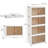 Canas Vecelo 4 Pack Stackable Storage Bins Folding Organizer Boxes Collapsible Closet With Door Wheel Lid