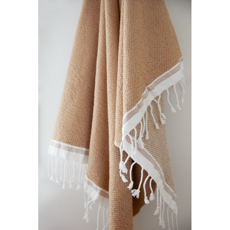 Rust Turkish Cotton Organic 6-Piece Towel Set with Fringe