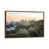 Classic Brown Wood Floater Framed