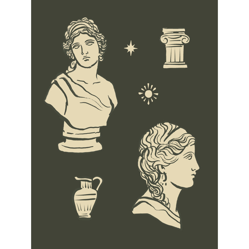 Statuary Collective II by Victoria Barnes - Wrapped Canvas Print, 46 cm H x 30 cm W