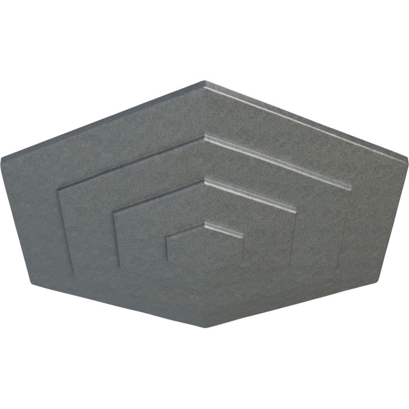 Médaillon de plafond 23 1/4 po x P 7/8 po Woodruff, Platine