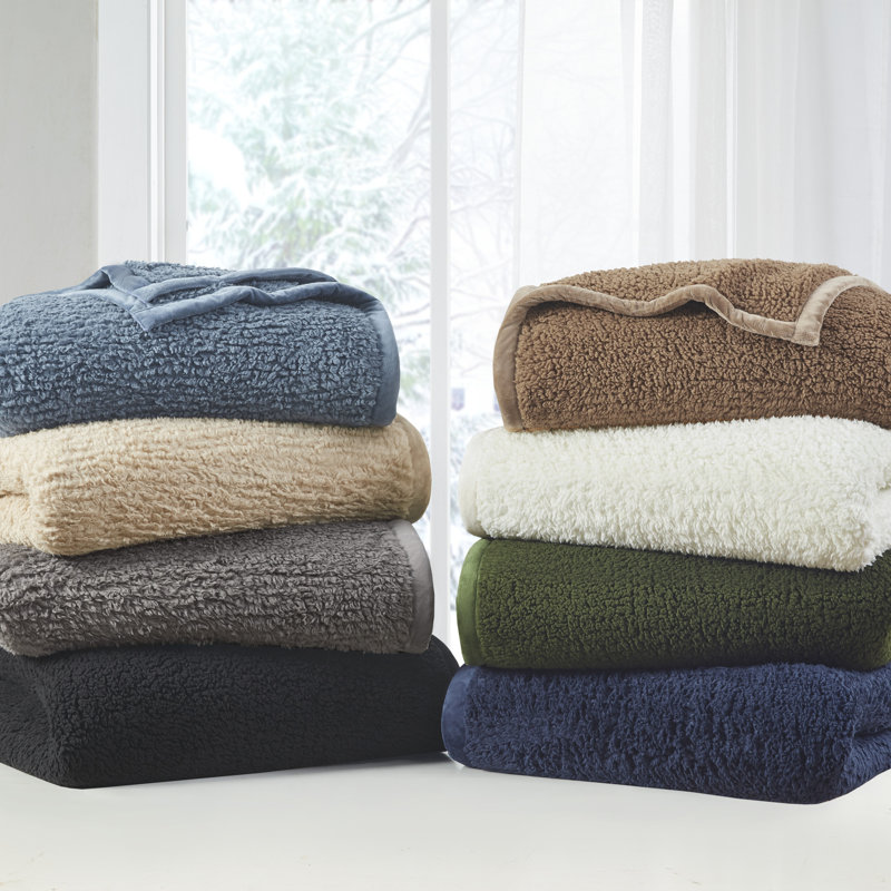 Très grande couverture Burber Cozy, Très grand, Bleu marine