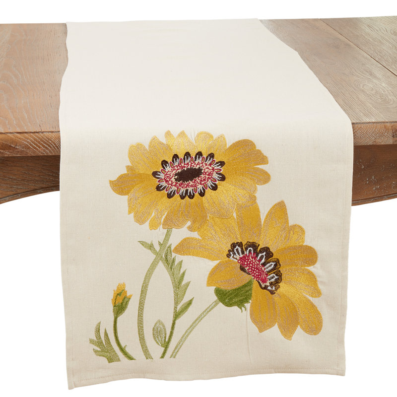 Chemin de table Floral Fantasy, Jaune