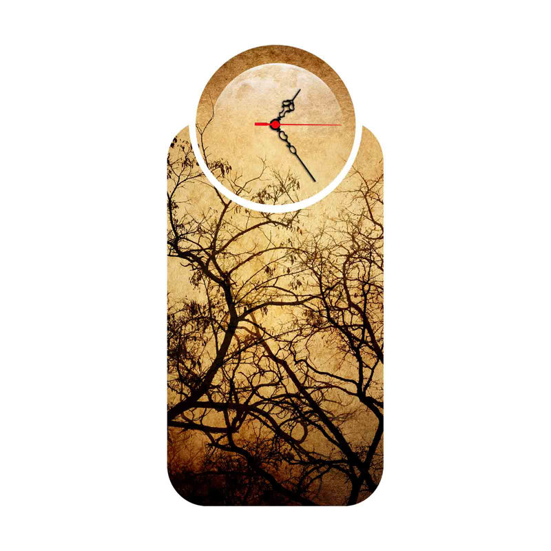Ensemble de 2 horloges murales décoratives Chic, design moderne, 26,8 x 12,6 pouces | Fabrication 100% bois aggloméré, épaisseur: 0,1 pouce | Parfait pour le salon, le bureau ou la chambre à coucher, les garde-temps élégants et fonctionnels