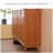 Modern Cherry Wood Shoe Storage Cabinet